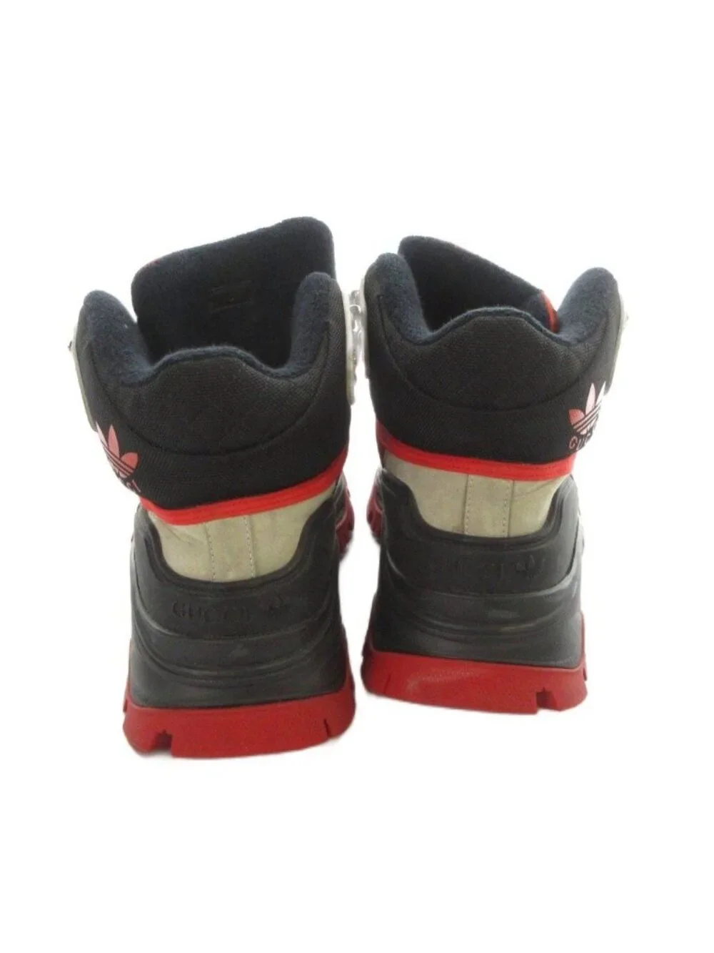 Gucci Adidas High Cut Sneakers Trekking Logo Black 8